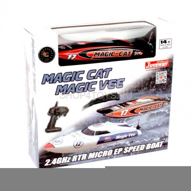 Радиоуправляемый катер Joysway Magic Cat V5 RTR 2.4G - JS8108V5 Радиоуправляемый катер Joysway Magic Cat V5 RTR 2.4G - JS8108V5