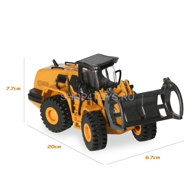 Металлический фронтальный погрузчик бревен Hui Na Toys 1:50 - HN1716 Металлический фронтальный погрузчик бревен Hui Na Toys 1:50 - HN1716