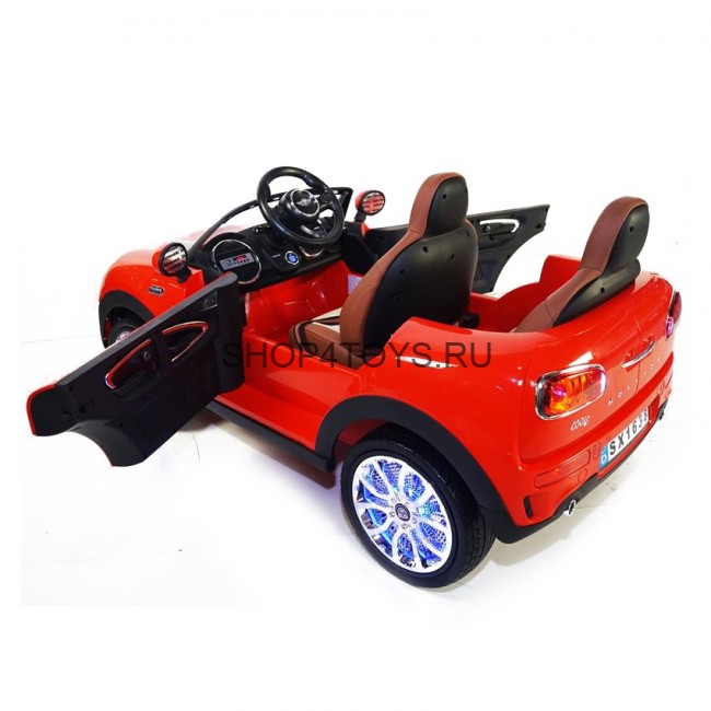 Детский электромобиль Mini Cooper Red Luxury 12V 2.4G - SX1638 Детский электромобиль Mini Cooper Red Luxury 12V 2.4G - SX1638