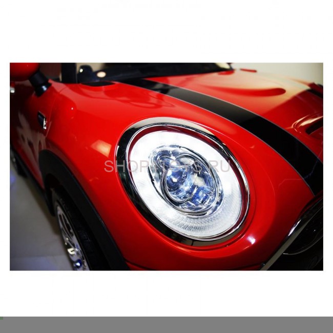 Детский электромобиль Mini Cooper Red Luxury 12V 2.4G - SX1638 Детский электромобиль Mini Cooper Red Luxury 12V 2.4G - SX1638