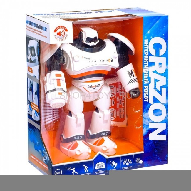 Радиоуправляемый интерактивный робот CraZon (стреляет присосками) - ZYA-A2721-1 Радиоуправляемый интерактивный робот CraZon (стреляет присосками) - ZYA-A2721-1
