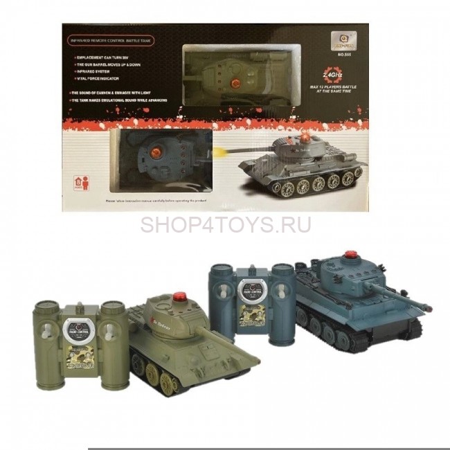 Радиоуправляемый танковый бой Huan Qi Т34 и Tiger масштаб 1:32 2.4G - HQ555 Радиоуправляемый танковый бой Huan Qi Т34 и Tiger масштаб 1:32 2.4G - HQ555