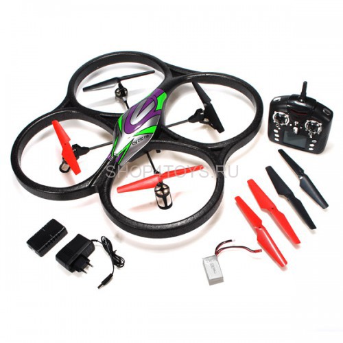 Радиоуправляемый квадрокоптер WLToys V262  Camera Cyclone UFO Drones 2.4G - V262C Радиоуправляемый квадрокоптер WLToys V262  Camera Cyclone UFO Drones 2.4G - V262C