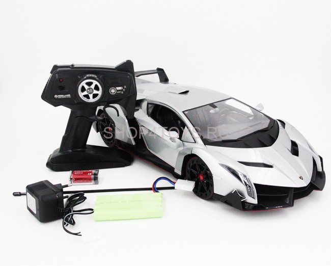 Радиоуправляемая машина Ламборджини  MZ Lamborghini Veneno Silver 1:10 - 2187-S Радиоуправляемая машина Ламборджини  MZ Lamborghini Veneno Silver 1:10 - 2187-S