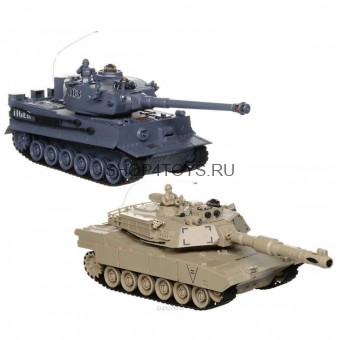 Радиоуправляемый танковый бой TIGER vs Abrams - 99822 Радиоуправляемый танковый бой TIGER vs Abrams - 99822
