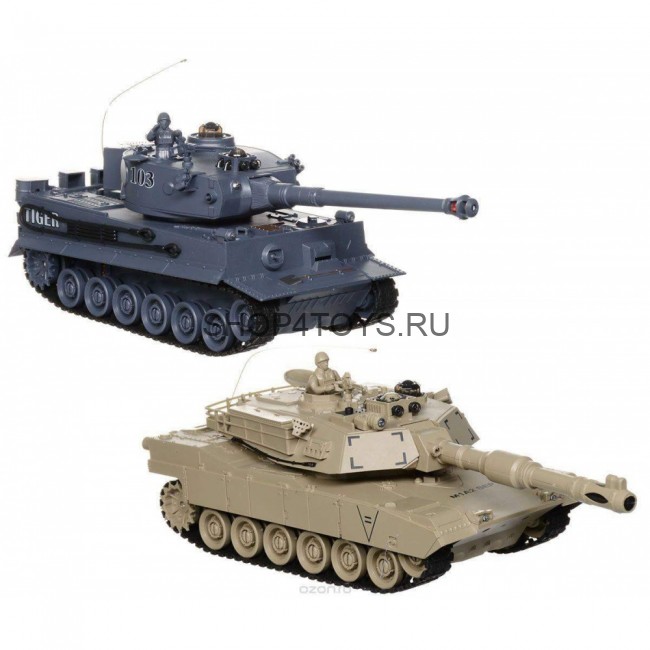 Радиоуправляемый танковый бой TIGER vs Abrams - 99822 Радиоуправляемый танковый бой TIGER vs Abrams - 99822