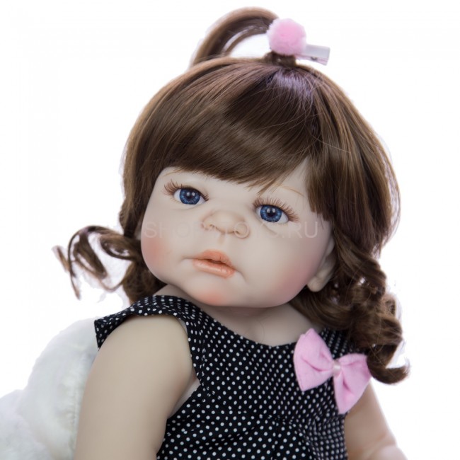 Реборн девочка с силиконовым телом Алёнушка