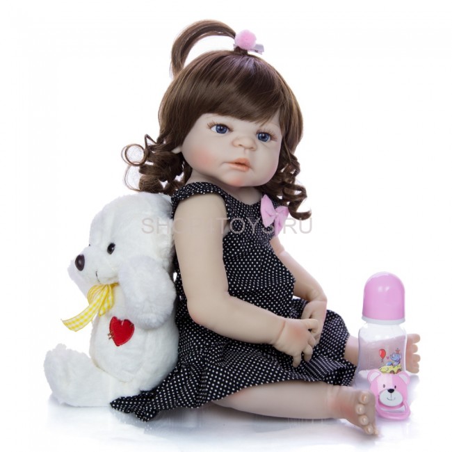 Реборн девочка с силиконовым телом Алёнушка