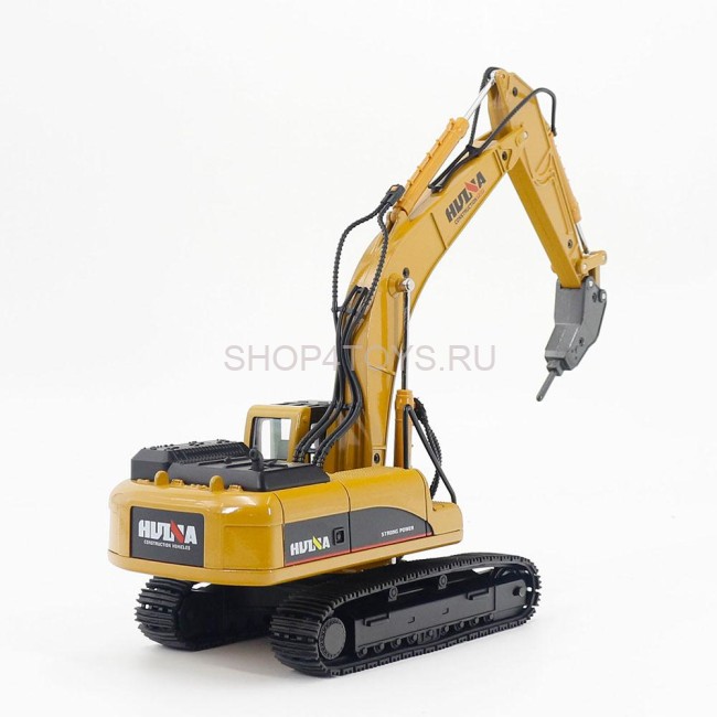 Металлический экскаватор с отбойным молотом HUI NA TOYS масштаб 1:40 - HN1911 Металлический экскаватор с отбойным молотом HUI NA TOYS масштаб 1:40 - HN1911