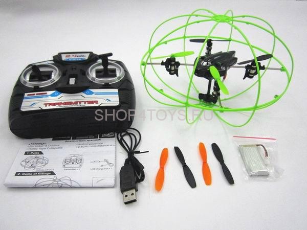 Радиоуправляемый квадрокоптер в сетке HappyCow Eddy Wind Sky 2.4G - 777-329 Радиоуправляемый квадрокоптер в сетке HappyCow Eddy Wind Sky 2.4G - 777-329