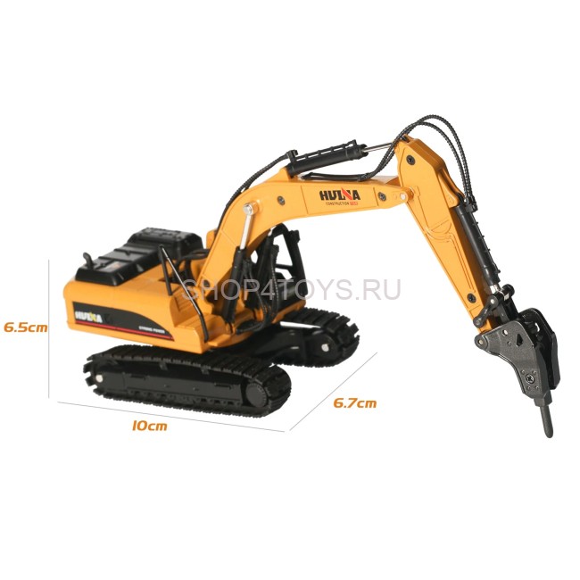 Металлический экскаватор с отбойным молотом Hui Na Toys масштаб 1:50 - HN1711 Металлический экскаватор с отбойным молотом Hui Na Toys масштаб 1:50 - HN1711