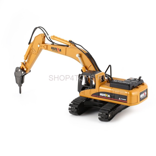 Металлический экскаватор с отбойным молотом Hui Na Toys масштаб 1:50 - HN1711 Металлический экскаватор с отбойным молотом Hui Na Toys масштаб 1:50 - HN1711