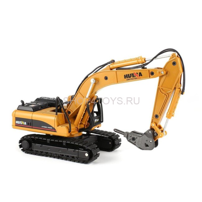 Металлический экскаватор с отбойным молотом Hui Na Toys масштаб 1:50 - HN1711 Металлический экскаватор с отбойным молотом Hui Na Toys масштаб 1:50 - HN1711