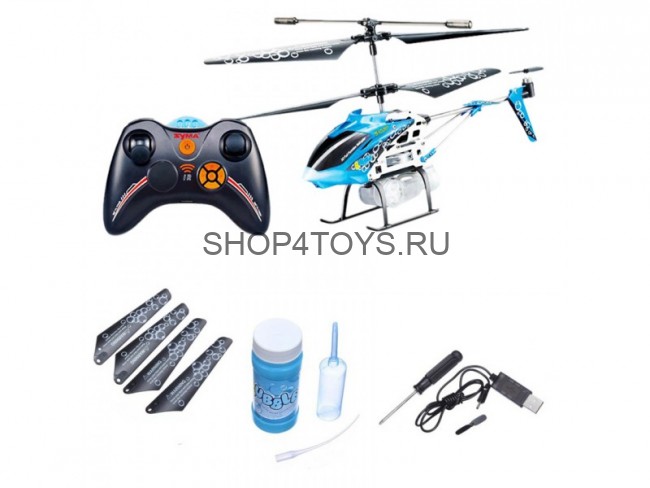 Радиоуправляемый вертолет с гироскопом Syma GYRO S107P Bubble - S107P Радиоуправляемый вертолет с гироскопом Syma GYRO S107P Bubble - S107P