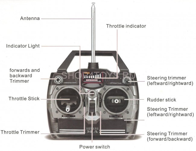 Пульт 49MHZ - 9100