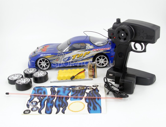 Радиоуправляемый автомобиль для дрифта Mazda RX-7 GT Blue 1:14 - 828-4-B Радиоуправляемый автомобиль для дрифта Mazda RX-7 GT Blue 1:14 - 828-4-B