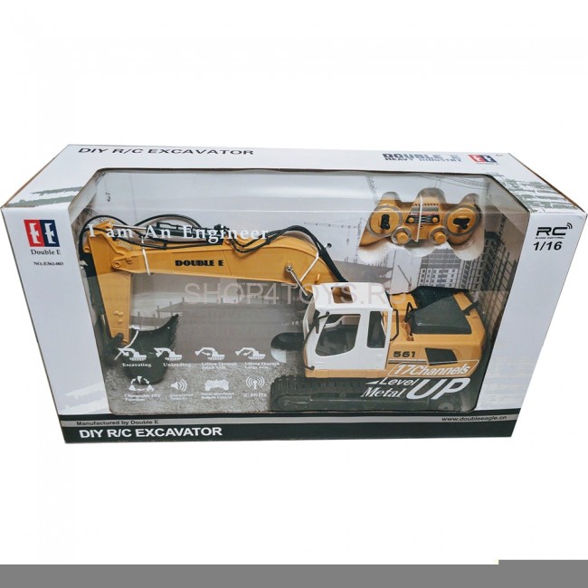 Радиоуправляемый экскаватор Double Eagle 1:16 RTR со звуковыми эффектами 2.4G - E561-003 Радиоуправляемый экскаватор Double Eagle 1:16 RTR со звуковыми эффектами 2.4G - E561-003