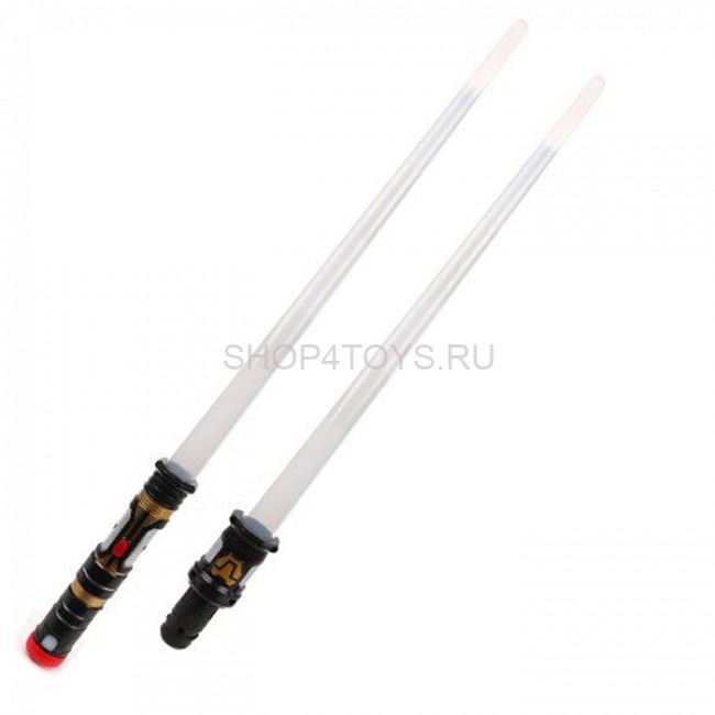 Двухсторонний меч на батарейках Space Sword (4 цвета подсветки, 2 меча) - 8108-2 Двухсторонний меч на батарейках Space Sword (4 цвета подсветки, 2 меча) - 8108-2
