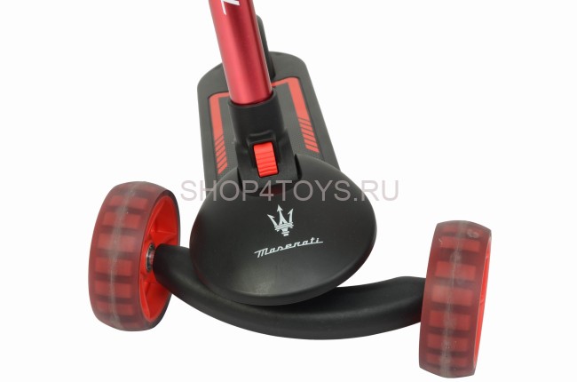 Трехколесный беговел-самокат Maserati с сиденьем - CLB-0140-BLACK