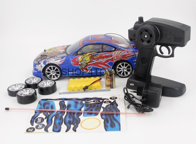 Радиоуправляемый автомобиль для дрифта Nissan Silvia GT Blue 1:14 - 828-3-B Радиоуправляемый автомобиль для дрифта Nissan Silvia GT Blue 1:14 - 828-3-B