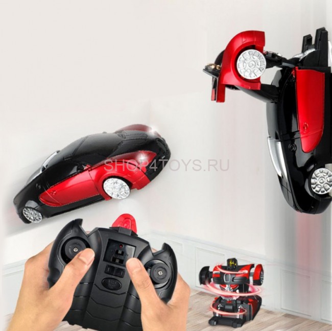 Радиоуправляемый трансформер, ползающий по стенам MZ Bugatti Veyron Red 1:24 - 2815P Радиоуправляемый трансформер, ползающий по стенам MZ Bugatti Veyron Red 1:24 - 2815P