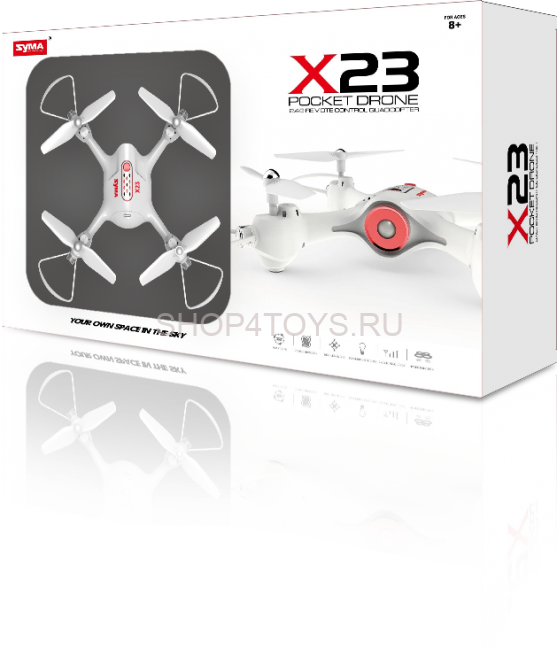 Радиоуправляемый квадрокоптер Syma X23 White 6-AXIS RTF 2.4G - X23-WHITE Радиоуправляемый квадрокоптер Syma X23 White 6-AXIS RTF 2.4G - X23-WHITE