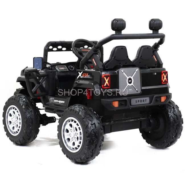 Детский электромобиль джип HL с полным приводом (черный, EVA, 12V) - HL598-4WD-BLACK Детский электромобиль джип HL с полным приводом (черный, EVA, 12V) - HL598-4WD-BLACK