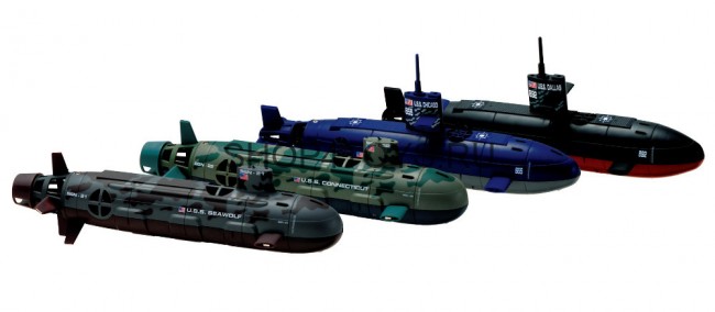 Большая радиоуправляемая подводная лодка SeaWolf SSN-21 - 13000 Большая радиоуправляемая подводная лодка SeaWolf SSN-21 - 13000