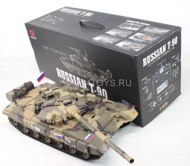 Радиоуправляемый танк Heng Long T90 Russia масштаб 1:16 RTR 2.4G - 3938-1 Радиоуправляемый танк Heng Long T90 Russia масштаб 1:16 RTR 2.4G - 3938-1