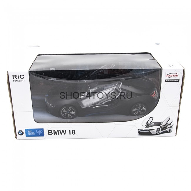Радиоуправляемая машина Rastar BMW i8 Black 1:14 (двери открываеются с пульта) - RAS-71000 Радиоуправляемая машина Rastar BMW i8 Black 1:14 (двери открываеются с пульта) - RAS-71000