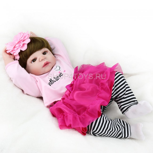 Реборн силиконовая девочка Марго