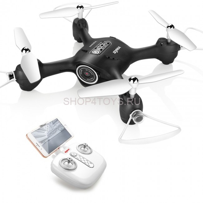 Радиоуправляемый квадрокоптер SYMA X23W BLACK с Wi-Fi FPV камерой - SYMA-X23W-BLACK Радиоуправляемый квадрокоптер SYMA X23W BLACK с Wi-Fi FPV камерой - SYMA-X23W-BLACK