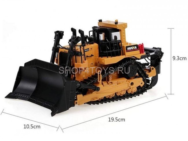 Металлический гусеничный бульдозер HuiNa Toys 1:50 - HN1700 Металлический гусеничный бульдозер HuiNa Toys 1:50 - HN1700