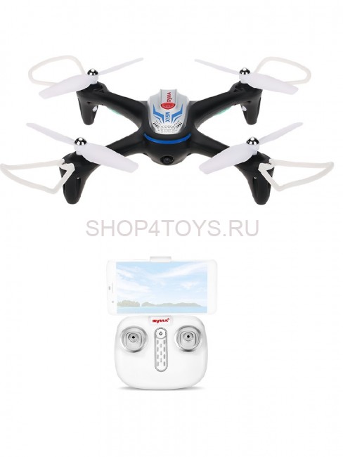 Радиоуправляемый квадрокоптер Syma X15W Black FPV Wifi Camera 2.4G - X15W Радиоуправляемый квадрокоптер Syma X15W Black FPV Wifi Camera 2.4G - X15W