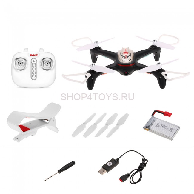 Радиоуправляемый квадрокоптер Syma X15W Black FPV Wifi Camera 2.4G - X15W Радиоуправляемый квадрокоптер Syma X15W Black FPV Wifi Camera 2.4G - X15W