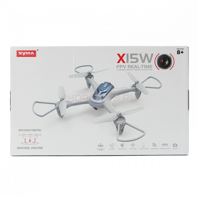 Радиоуправляемый квадрокоптер Syma X15W Black FPV Wifi Camera 2.4G - X15W Радиоуправляемый квадрокоптер Syma X15W Black FPV Wifi Camera 2.4G - X15W