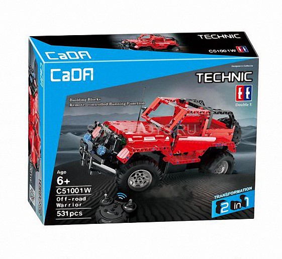 Радиоуправляемый джип-конструктор серии TECHNIC 2 в 1 - C51001W Радиоуправляемый джип-конструктор серии TECHNIC 2 в 1 - C51001W