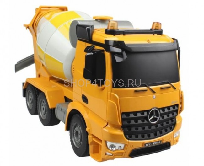 Радиоуправляемая бетономешалка Double E Mercedes-Benz Arocs 1:20 2.4G - E528-003 Радиоуправляемая бетономешалка Double E Mercedes-Benz Arocs 1:20 2.4G - E528-003