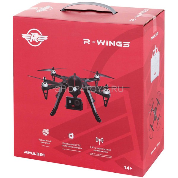 Радиоуправляемый квадрокоптер с камерой Ultra HD 4K R-Wings RWA321 Радиоуправляемый квадрокоптер с камерой Ultra HD 4K R-Wings RWA321