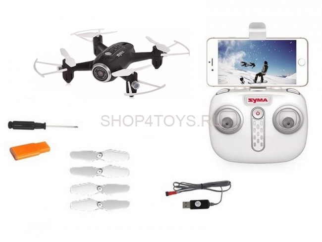 Радиоуправляемый квадрокоптер Syma X22SW Black FPV RTF 2.4G - SYMA-X22SW-BLACK Радиоуправляемый квадрокоптер Syma X22SW Black FPV RTF 2.4G - SYMA-X22SW-BLACK