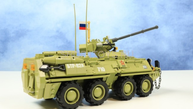Конструктор Армия России - Российский бронетранспортёр БТР-82А - АР-01028 Конструктор Армия России - Российский бронетранспортёр БТР-82А - АР-01028