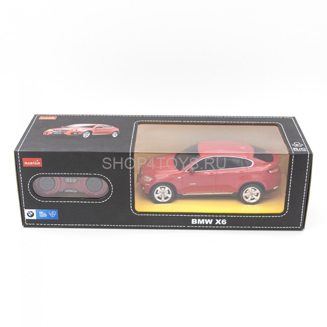 Радиоуправляемая машина Rastar BMW X6 Red 1:24 - RAS-31700-R Радиоуправляемая машина Rastar BMW X6 Red 1:24 - RAS-31700-R