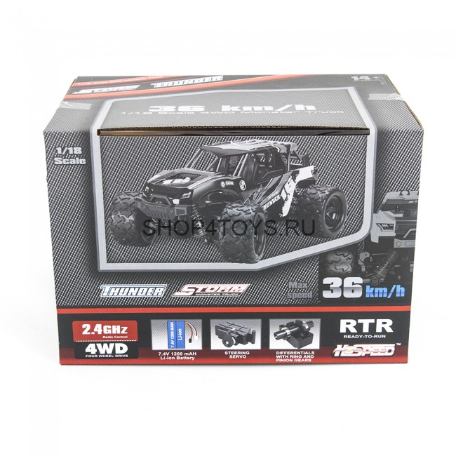 Радиоуправляемая машина Thunder Storm 4WD 1:18 - HS18302 Радиоуправляемая машина Thunder Storm 4WD 1:18 - HS18302