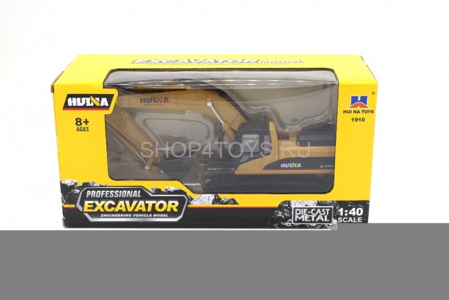 Металлический гусеничный экскаватор HuiNa Toys 1:40 - HN1910 Металлический гусеничный экскаватор HuiNa Toys 1:40 - HN1910