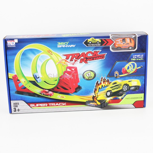 Детский пусковой трек Track Racing длина трека 300 см - 68803 Детский пусковой трек Track Racing длина трека 300 см - 68803