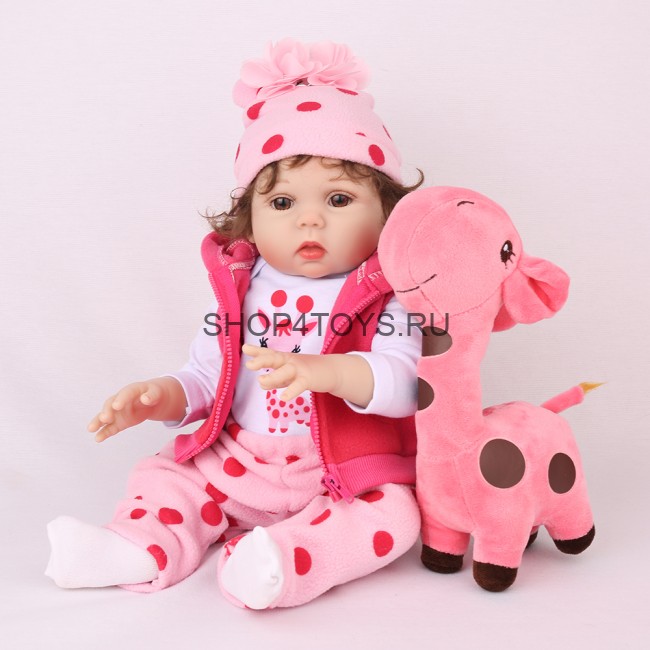 Реборн силиконовая кудряшка Арина