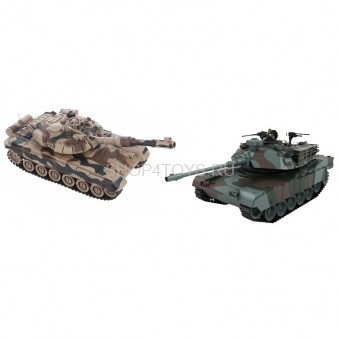 Радиоуправляемый танковый бой (советский T90  + Abrams США) 2.4GHz - 99830 Радиоуправляемый танковый бой (советский T90  + Abrams США) 2.4GHz - 99830