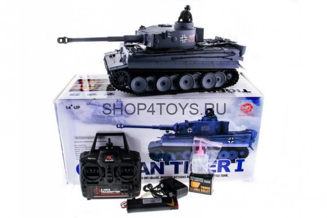 Радиоуправляемый танк HL Tiger / Тигр Li-Ion с дымом 1:16 2.4G - HL-3818-1 Радиоуправляемый танк HL Tiger / Тигр Li-Ion с дымом 1:16 2.4G - HL-3818-1