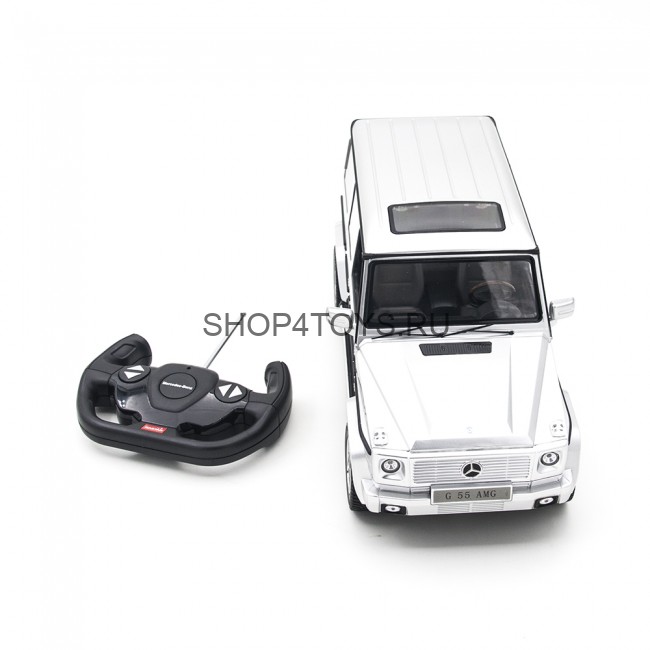 Радиоуправляемая машина Rastar Mercedes Silver G55 AMG 1:14 - 30400-S Радиоуправляемая машина Rastar Mercedes Silver G55 AMG 1:14 - 30400-S