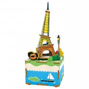 Деревянный 3D конструктор - музыкальная шкатулка Robotime "Romantic Eiffel" - AM308 Деревянный 3D конструктор - музыкальная шкатулка Robotime "Romantic Eiffel" - AM308